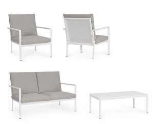 BIZZOTTO zestaw ogrodowy KONNOR 2 biały