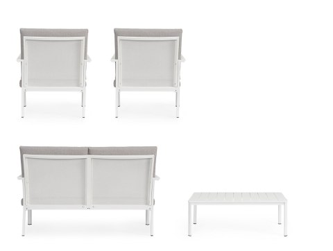 BIZZOTTO zestaw ogrodowy KONNOR 2 biały