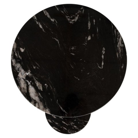 Richmond Interiors RICHMOND stolik TIBBY czarny / złoty