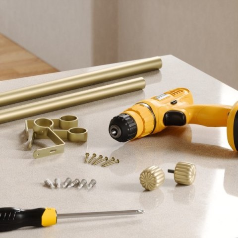 Umbra UMBRA karnisz CLEO 91 - 168 cm złoty