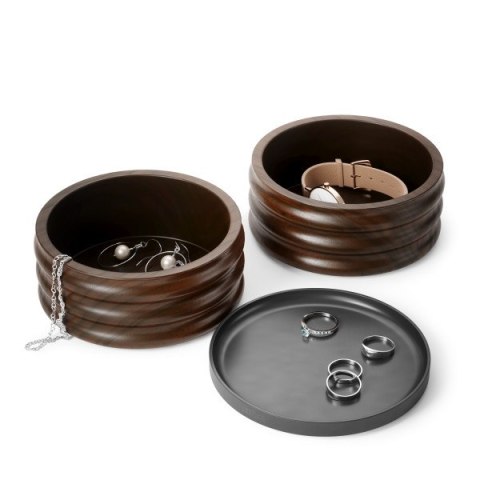 UMBRA organizer na biżuterię TESORA czarny / brązowy