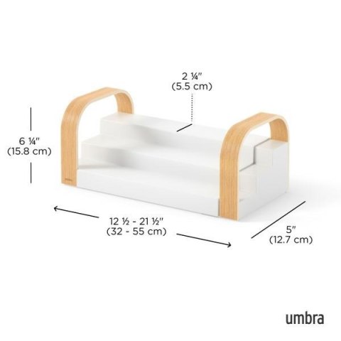 Umbra UMBRA półka na przyprawy BELLWOOD biała / jasnobrązowa