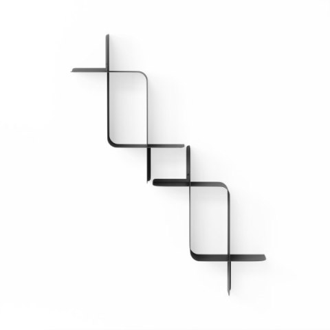 UMBRA zestaw 2 półek ściennych MONTAGE czarny