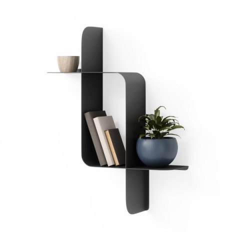 UMBRA zestaw 2 półek ściennych MONTAGE czarny