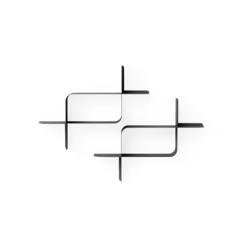 UMBRA zestaw 2 półek ściennych MONTAGE czarny