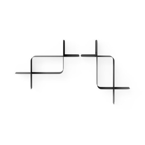 UMBRA zestaw 2 półek ściennych MONTAGE czarny