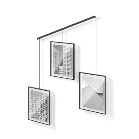 UMBRA zestaw 3 ramek do zdjęć EXHIBIT 8-10 cm czarny