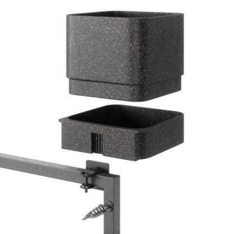 Umbra UMBRA zestaw doniczek CUBIKO czarny