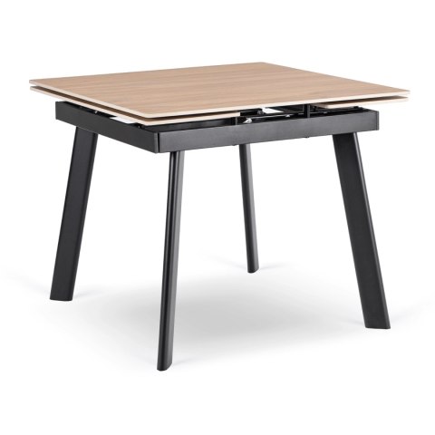 Stół LARES Ceramiczny Rozkładany 90-150 cm Dąb/Czarny