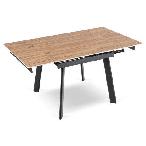 Stół LARES Ceramiczny Rozkładany 90-150 cm Dąb/Czarny