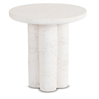Stolik BROK 46 cm Krem/Beż Nowoczesny