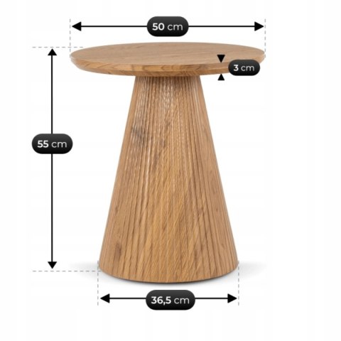 Stolik RANT 50 cm Dąb