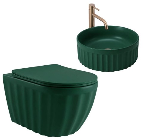 ZESTAW MISA WC + UMYWALKA DUO MATCHA MATT
