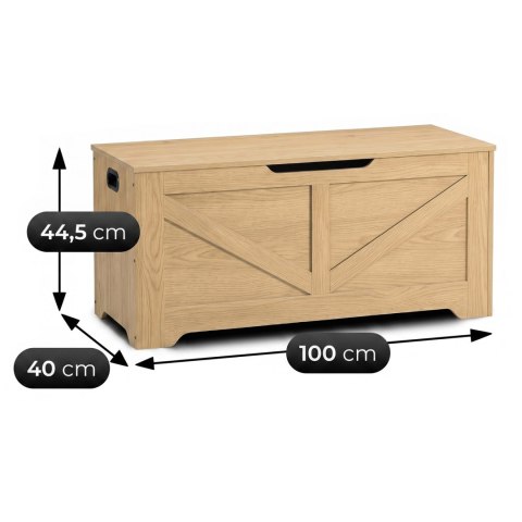 Kufer z Funkcją Siedziska/Szafka na Buty MARGOT 100 cm Dąb