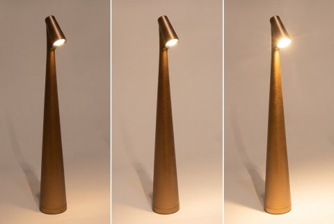 SHP Lampka biurkowa / ogrodowa SHP SLIM brązowa