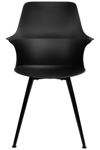 King Home Zestaw 4 krzeseł BRAZO HIGH czarny - polipropylen, metal
