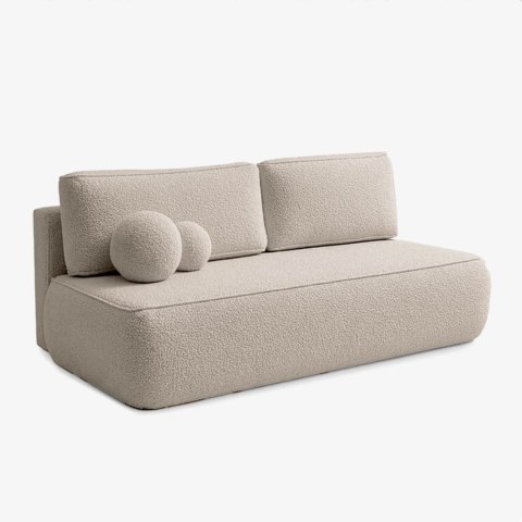 Sofa Rozkładana ARVETO Beżowa Boucle