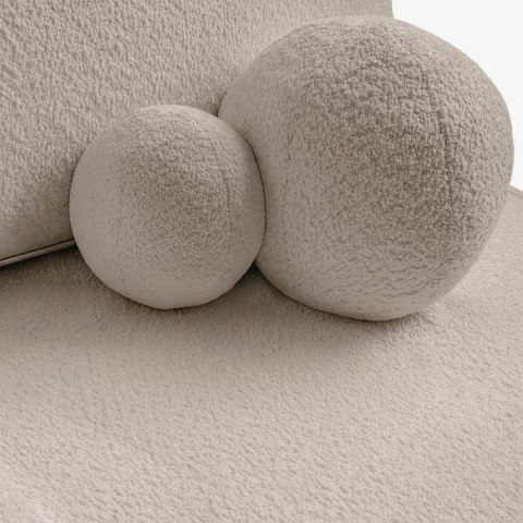 Sofa Rozkładana ARVETO Beżowa Boucle
