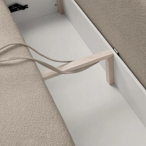 Sofa Rozkładana ARVETO Beżowa Boucle