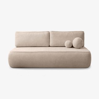 Sofa Rozkładana ARVETO Beżowa Szenilowa