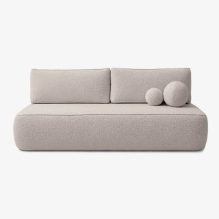 Sofa Rozkładana ARVETO Kremowa Boucle