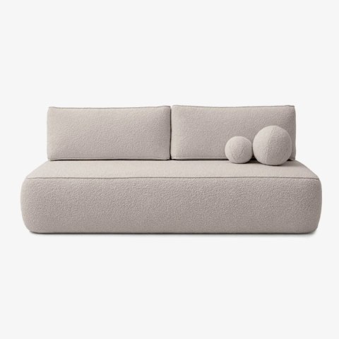 Sofa Rozkładana ARVETO Kremowa Boucle