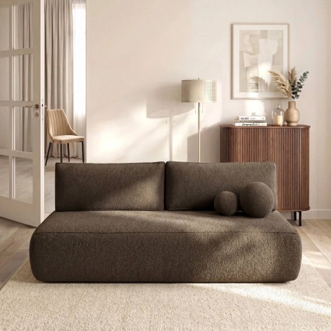 Sofa Rozkładana ARVETO Mocca Boucle