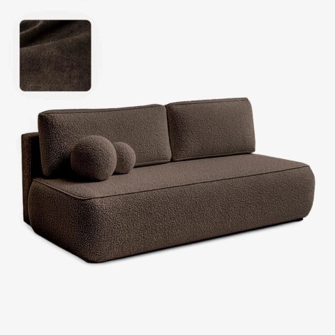 Sofa Rozkładana ARVETO Mocca Boucle