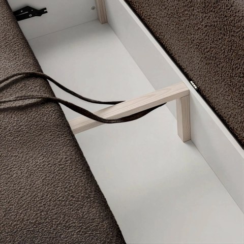 Sofa Rozkładana ARVETO Mocca Boucle