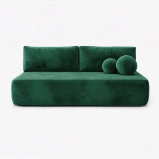 Sofa Rozkładana ARVETO Zielona Welurowa