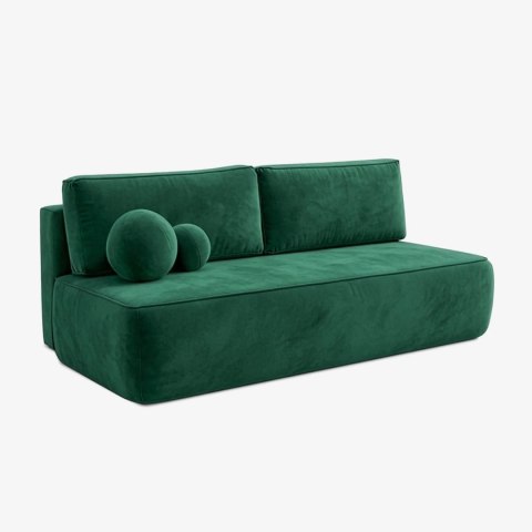 Sofa Rozkładana ARVETO Zielona Welurowa