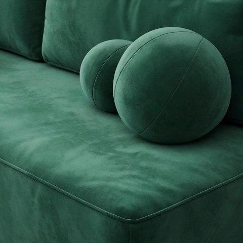 Sofa Rozkładana ARVETO Zielona Welurowa