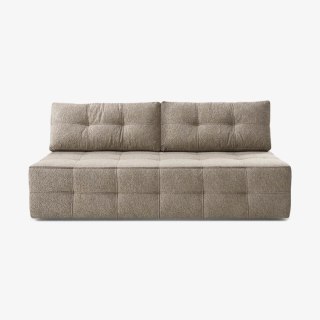 Sofa Rozkładana MORANA Beżowa Boucle