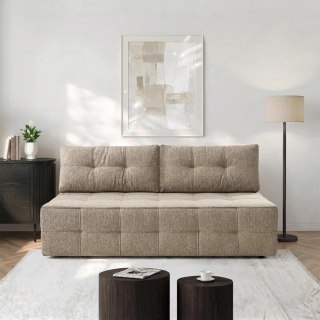 Sofa Rozkładana MORANA Beżowa Boucle