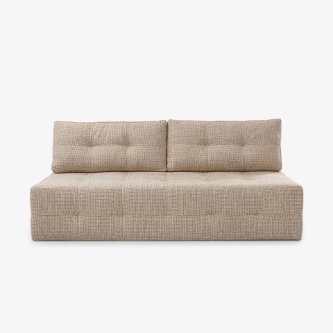 Sofa Rozkładana MORANA Beżowa Szenilowa