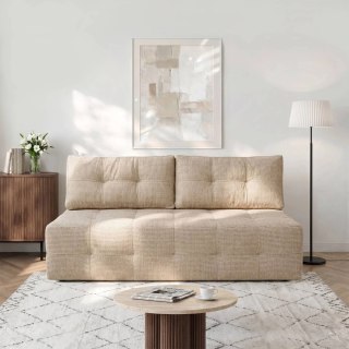 Sofa Rozkładana MORANA Beżowa Szenilowa