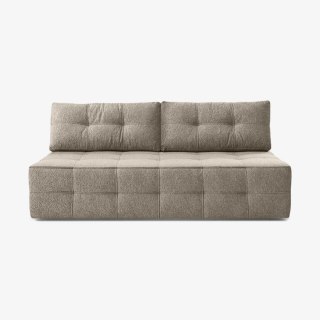 Sofa Rozkładana MORANA Kremowa Boucle