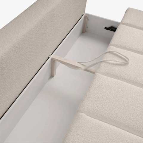 Sofa Rozkładana SARIA Beżowa Boucle
