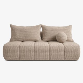 Sofa Rozkładana SARIA Beżowa Szenilowa