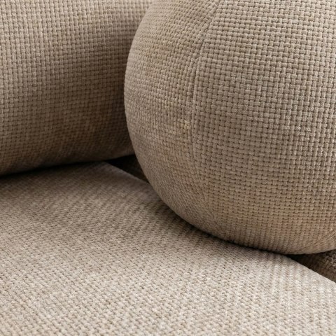 Sofa Rozkładana SARIA Beżowa Szenilowa