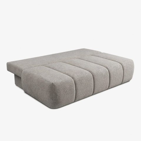 Sofa Rozkładana SARIA Jasnoszara Szenilowa