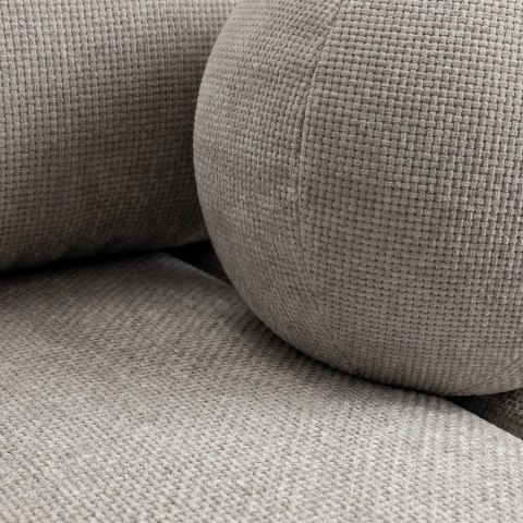 Sofa Rozkładana SARIA Jasnoszara Szenilowa