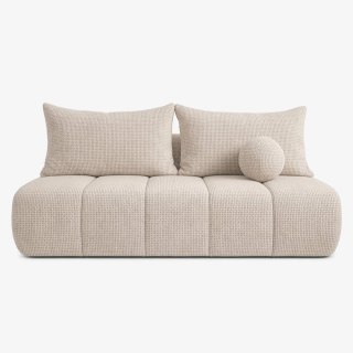 Sofa Rozkładana SARIA Kremowa Szenilowa