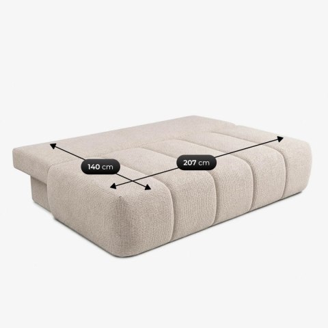 Sofa Rozkładana SARIA Kremowa Szenilowa