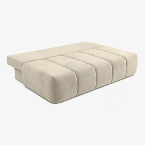 Sofa Rozkładana SARIA Kremowa Welurowa