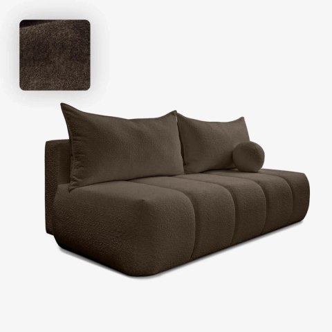 Sofa Rozkładana SARIA Mocca Boucle