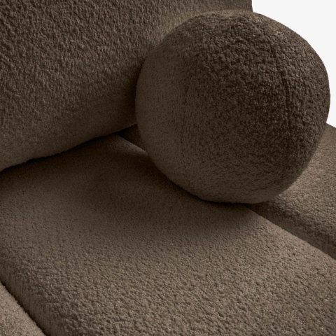 Sofa Rozkładana SARIA Mocca Boucle