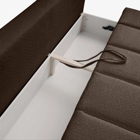Sofa Rozkładana SARIA Mocca Boucle
