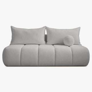 Sofa Rozkładana SARIA Szara Boucle