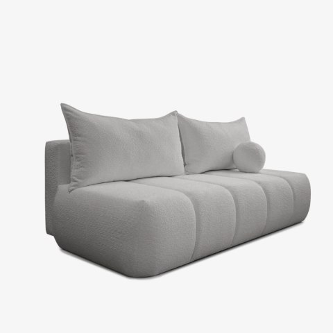 Sofa Rozkładana SARIA Szara Boucle
